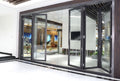Aluminium Folding Glass Door (Bi-Fold) with Fluted / Clear Glass