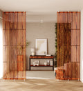 Modern Wooden Slat Partition Panel (Floor-to-Ceiling Divider)